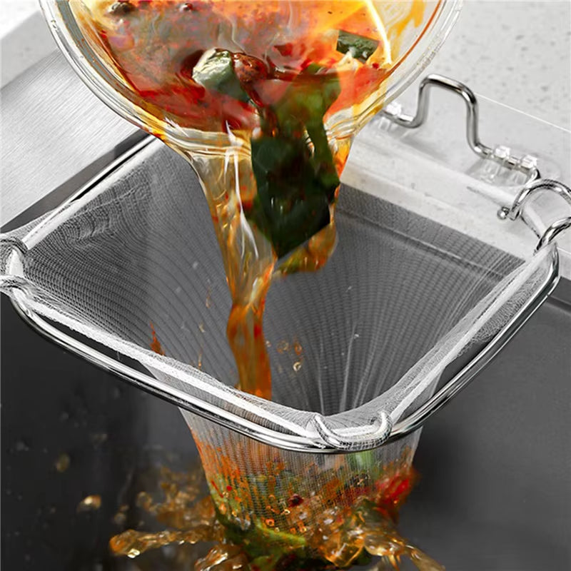 50Pcs Disposable Kitchen Sink Filtermesh Sewer Garbage Filter Meal Residue Pool Mesh Bag Drainage Screen Sink Garbage Net